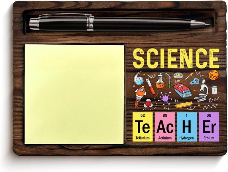 YGBF Science Teacher Gifts for Women Men, Gifts for Science Teacher Thank You Appreciation Birthday Back to School, Sticky Note Holder Classroom Office Decor - Image 1